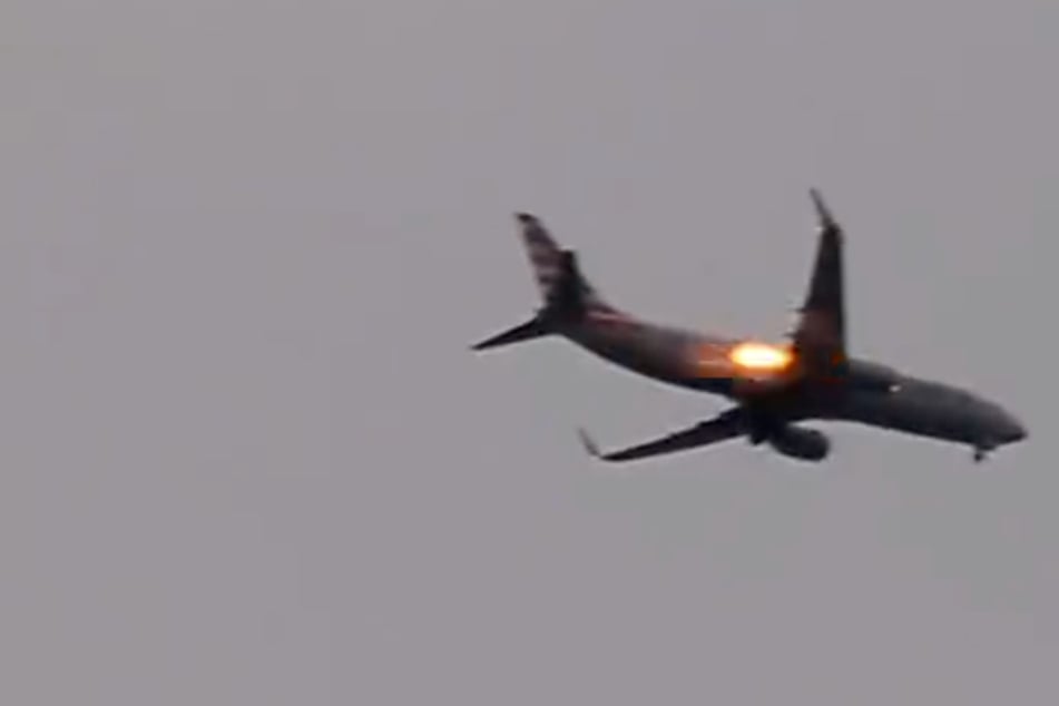 Plane hits bird as viral videos showing engine in flames light up the internet