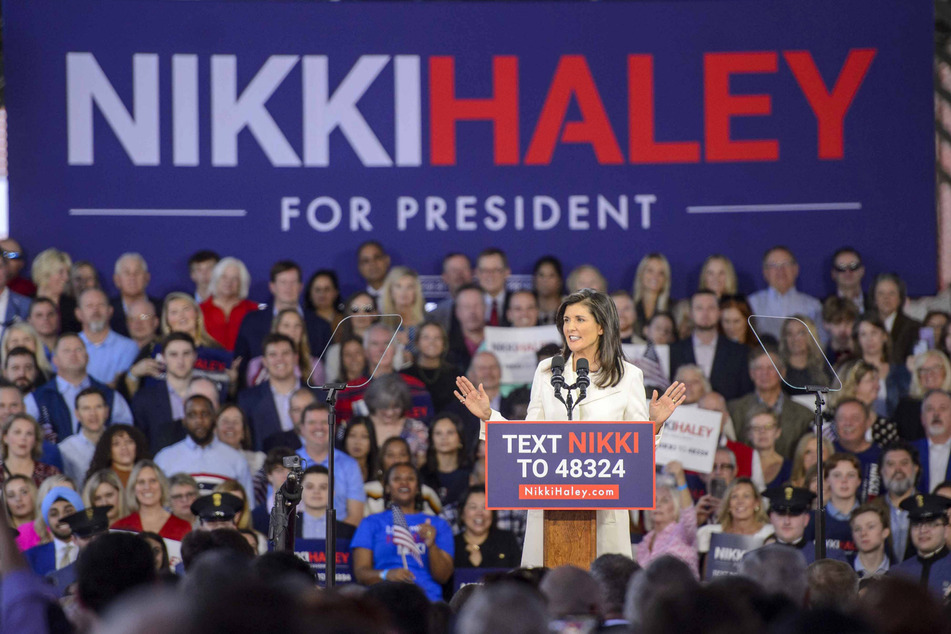 Former South Carolina Governor Nikki Haley announced her candidacy for US president at an event in Charleston, South Carolina, on February 1, 2023.