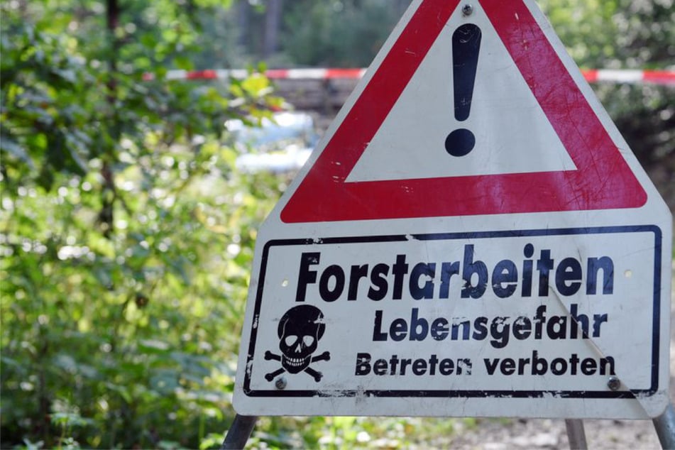 Absperrband ignoriert? Rentner von Forstmaschine erfasst und getötet