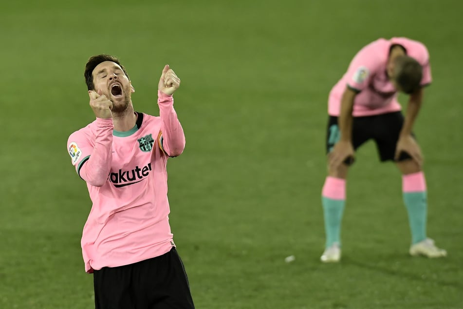 Ein Bild mit Symbolcharakter. Beim FC Barcelona läuft's nicht.
