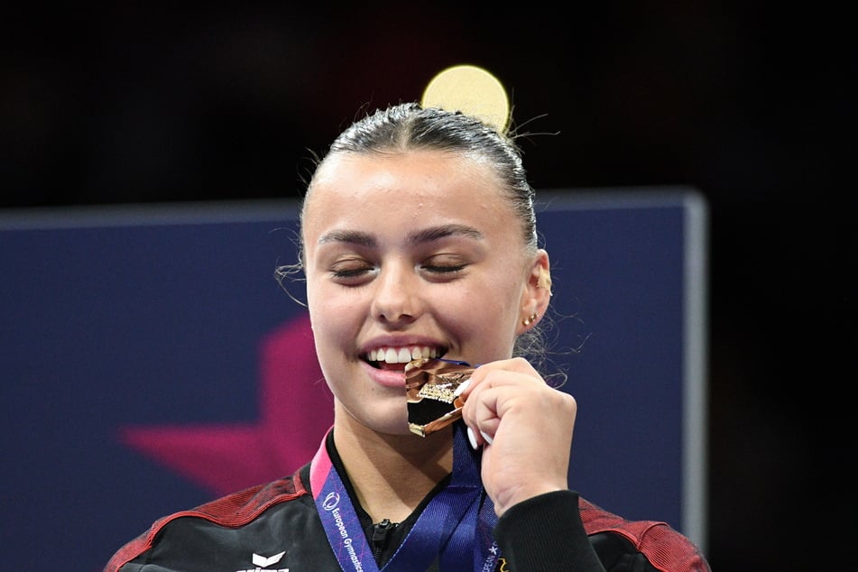Turnerin Emma Malewski (22) holte 2022 in München Gold.