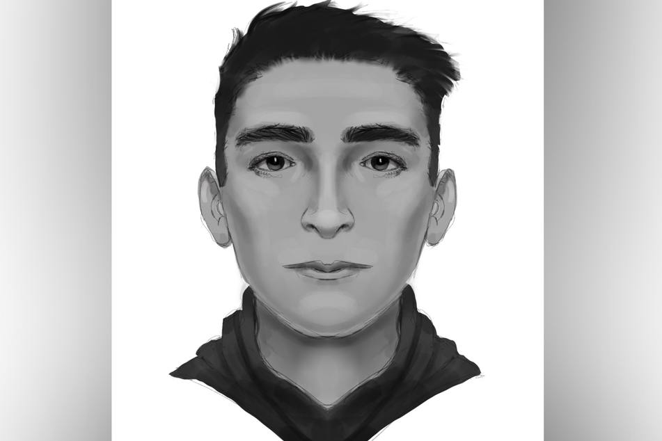 Das Phantombild von einem der Täter.