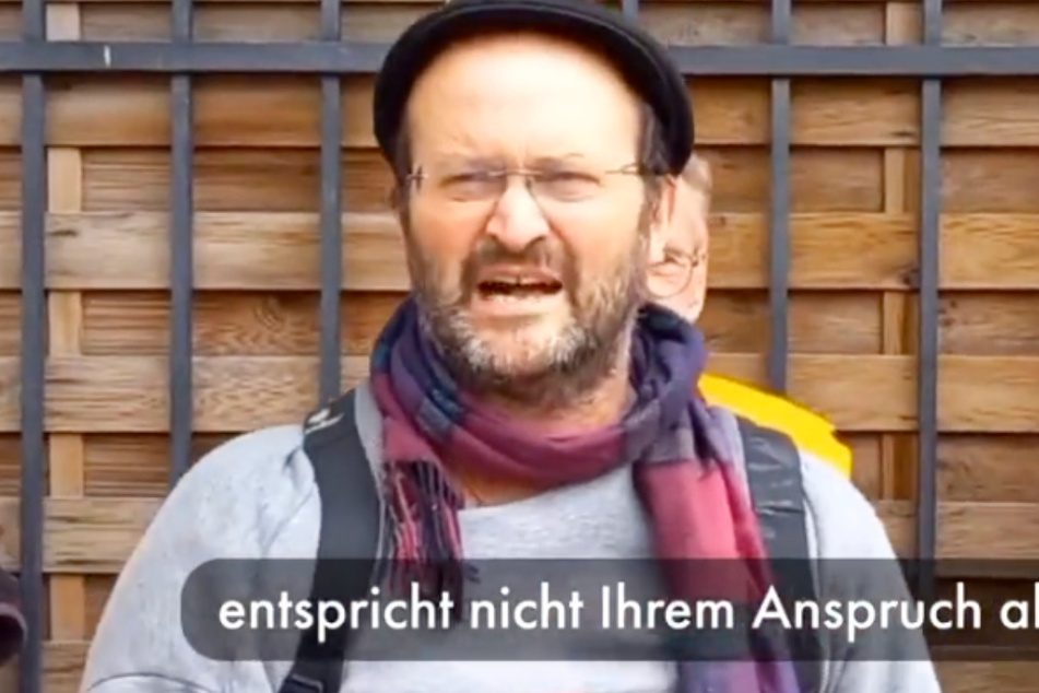 In einem Video der "Letzten Generation" ruft der Aktivist Arne Springorum (51) die Polizei zur Zusammenarbeit auf.