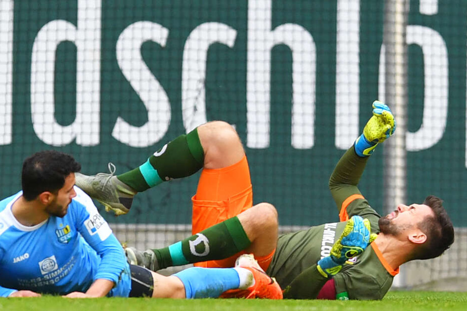 Patrick Wiegers (r.) kam wie hier gegen den CFC nur in Testspielen zum Einsatz.