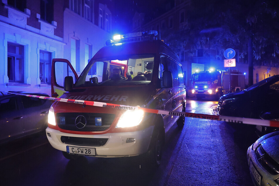 Die Feuerwehr war am Freitagabend in der Tschaikowskistraße in Chemnitz im Einsatz.