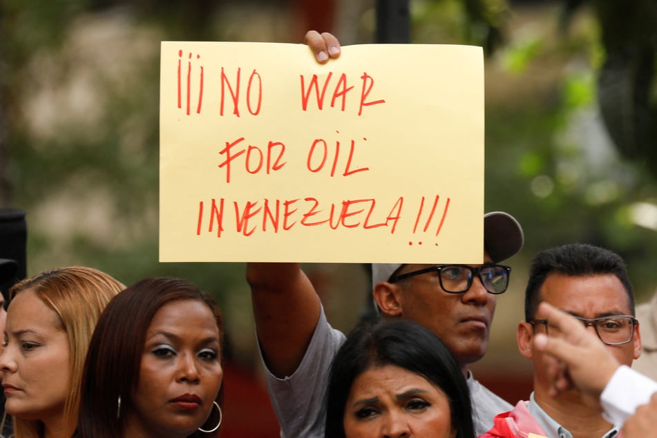 Venezuelans protest against the threat of US aggression, which is seen as primarily motivated by oil interests.