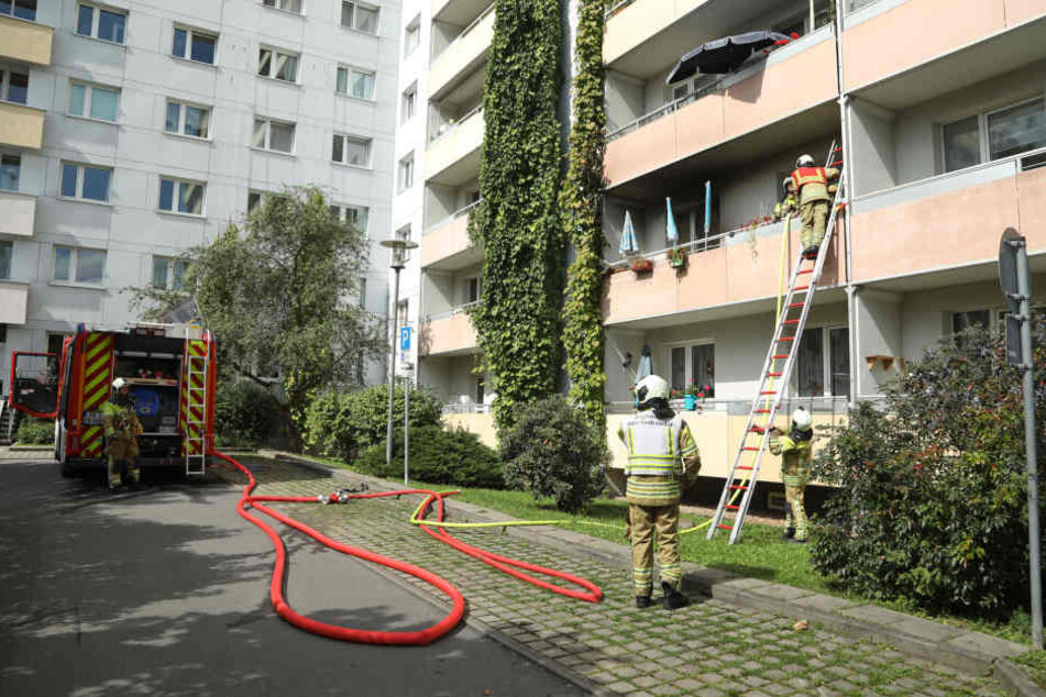 Der oder die Bewohner der betroffenen Wohnung waren nicht zu Hause, als das Feuer ausbrach.