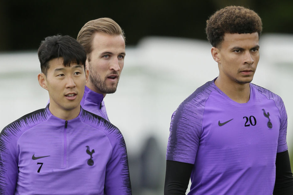 Tottenham muss in beiden Spielen auf die Angreifer Heung-min Son (l.) und Harry Kane (M.) verzichten. Die Hoffnungen ruhen daher unter anderem auf Dele Alli (r.).