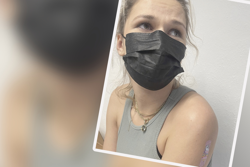 Dieser Schritt fiel ihr nicht leicht: Trotz Angst vor der Impfreaktion ließ sich Sara Kulka am Donnerstag impfen.