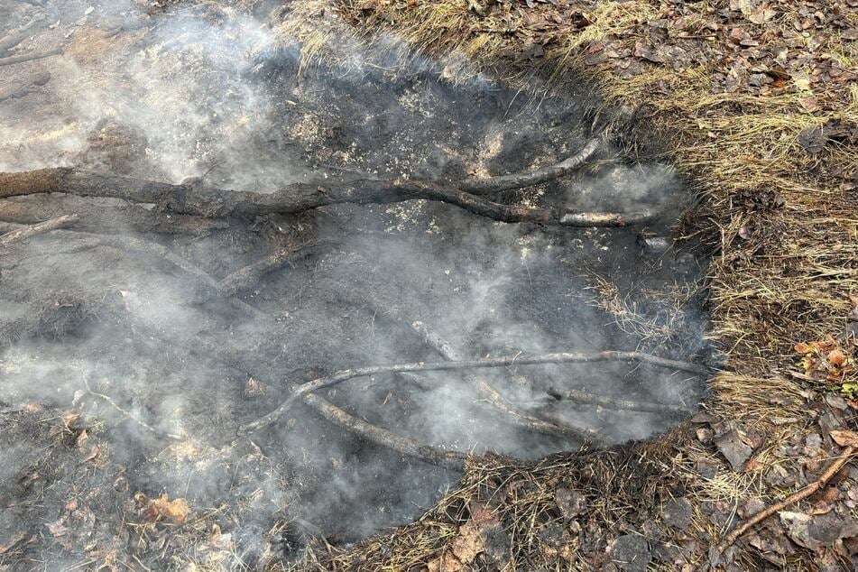 Unter der Deckschicht kroch der Schwelbrand über Nacht voran.