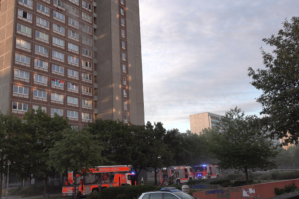 Eine Leblose Person wurde am Freitag bei einem Brand in Leipzig gefunden.