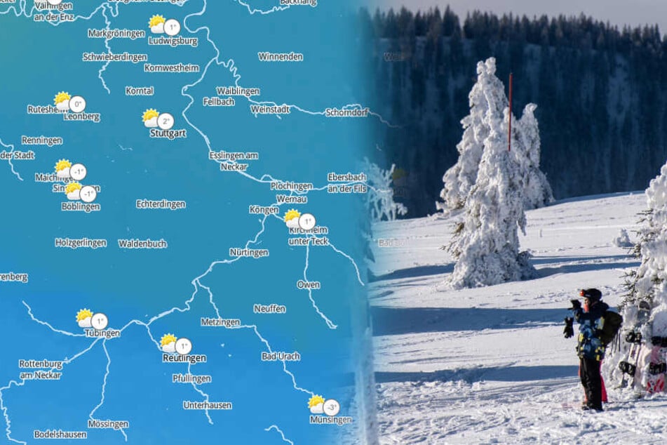 So langsam lässt sich auch der Schnee bei uns blicken. (Fotomontage/Symbolbild)