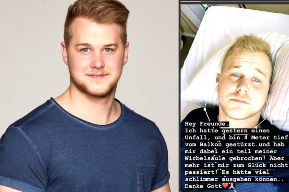 So meldete sich Felix van Deventer (23) nach seinem Unfall aus dem Krankenhaus bei seinen Fans - Schuld war der Schlüssel.