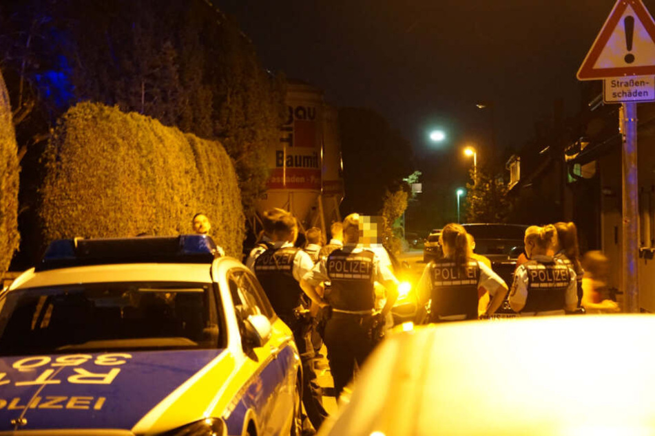Die Polizei vor Ort.
