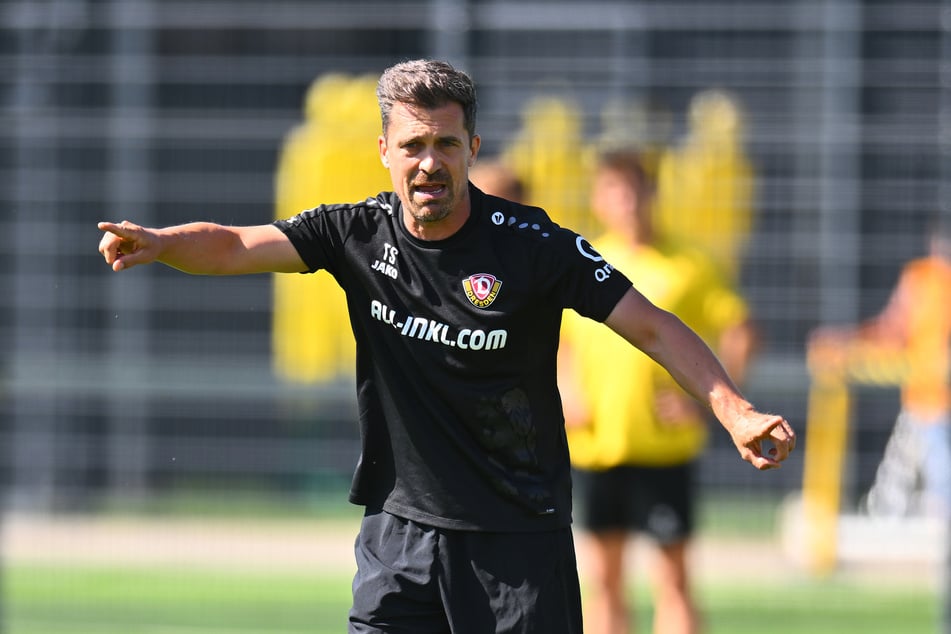 Dynamo-Trainer Thomas Stamm (43) fordert bei den Standards hinten wie vorn mehr Präsenz.