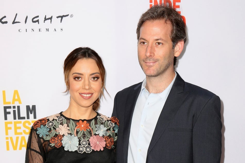 Aubrey Plaza (40) und Jeff Baena bei der Premiere von "The Little Hours" auf dem Los Angeles Film Festival 2017.