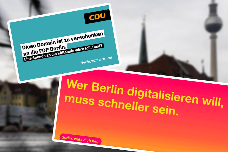 Auch bei der Domain zum Wahlslogan der Berliner FDP war die CDU schneller und hat sie sich gesichert.