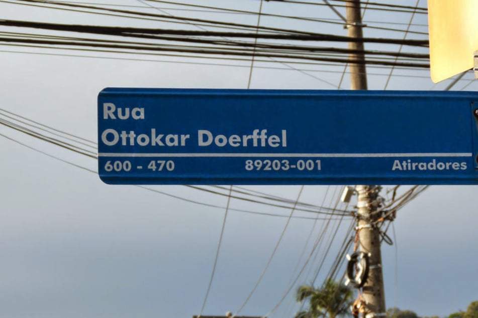Auch ein Straßenname ehrt den deutschen Einwanderer.