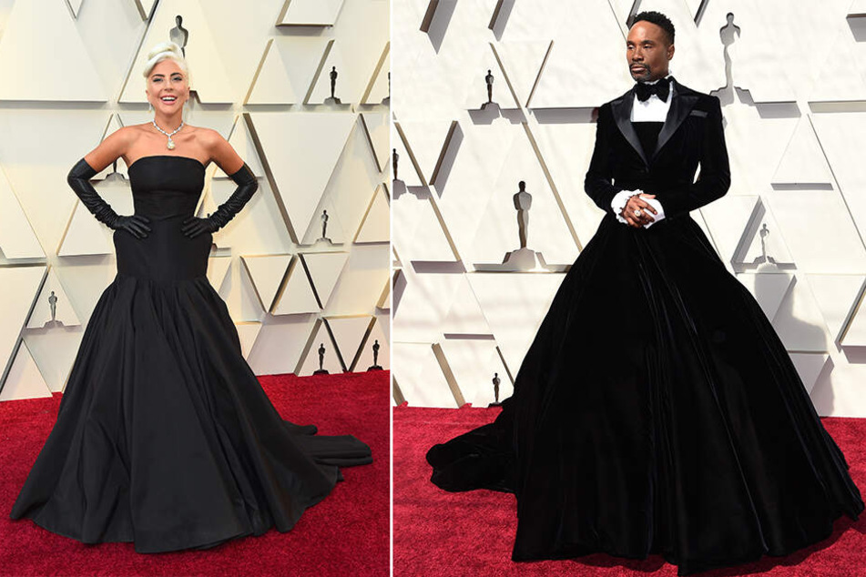Lady Gaga mit 30-Millionen-Dollar-Kette, Billy Porter im Smoking-Kleid.