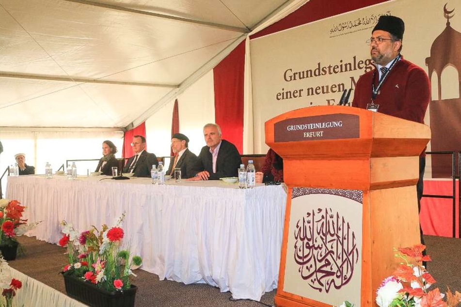 Mit einem Festakt wurde die Grundsteinlegung der neuen Moschee gefeiert.