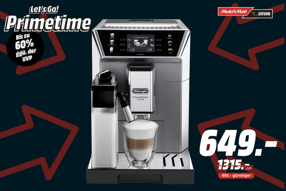 DeLonghi-Kaffeevollautomat für 649 statt 1.315 Euro.