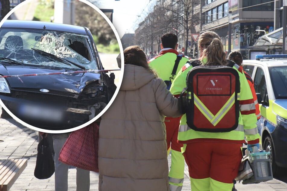 Rettungskräfte kümmerten sich nach dem Anschlag um die Verletzten.