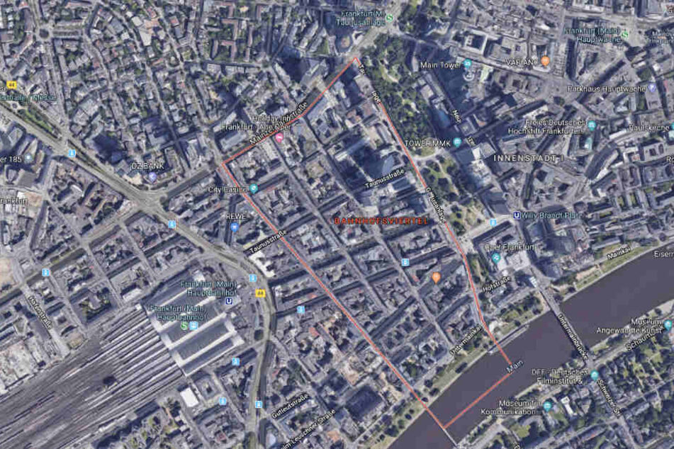 Der Vorfall ereignete sich im Frankfurter Bahnhofsviertel.