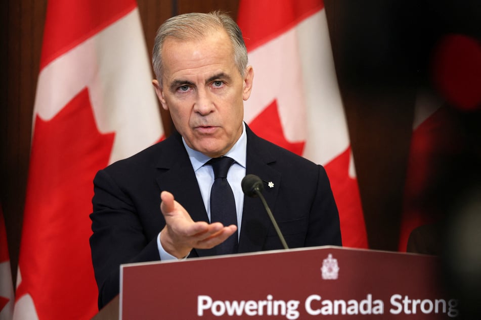Canadian Prime Minister Mark Carney speaks during a news conference on Parliament Hill in Ottawa, Canada, on May 14, 2026.