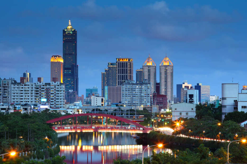 Über die Stadt Kaohsiung erreichten die Touristen Taiwan.