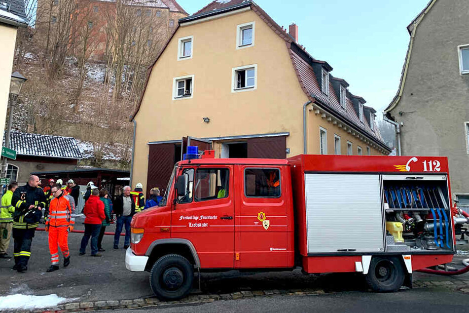 Kameraden der Freiwilligen Feuerwehr Liebstadt waren im Einsatz.