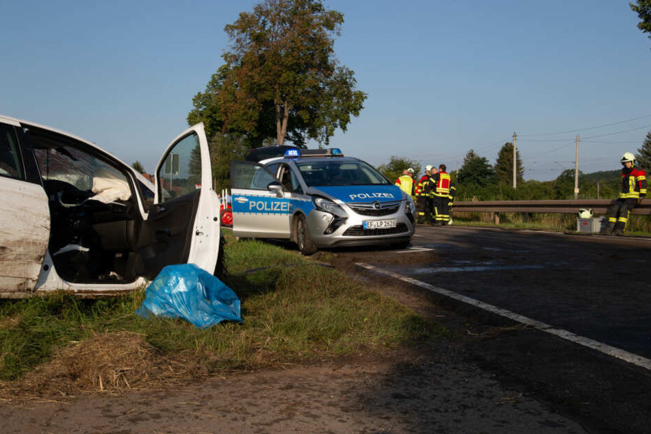 Der Flüchtige krachte in einen Streifenwagen.
