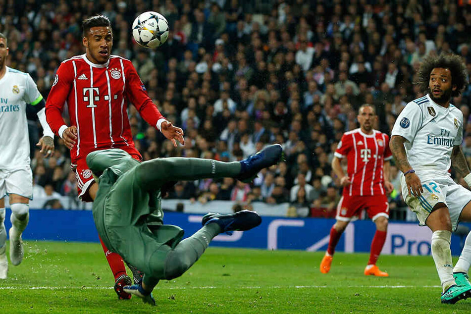 Selbst Super-Stars wie Marcelo und Ribery (v.r.) waren von der Intensität der Aktionen und der Wucht des Spiels erstaunt.