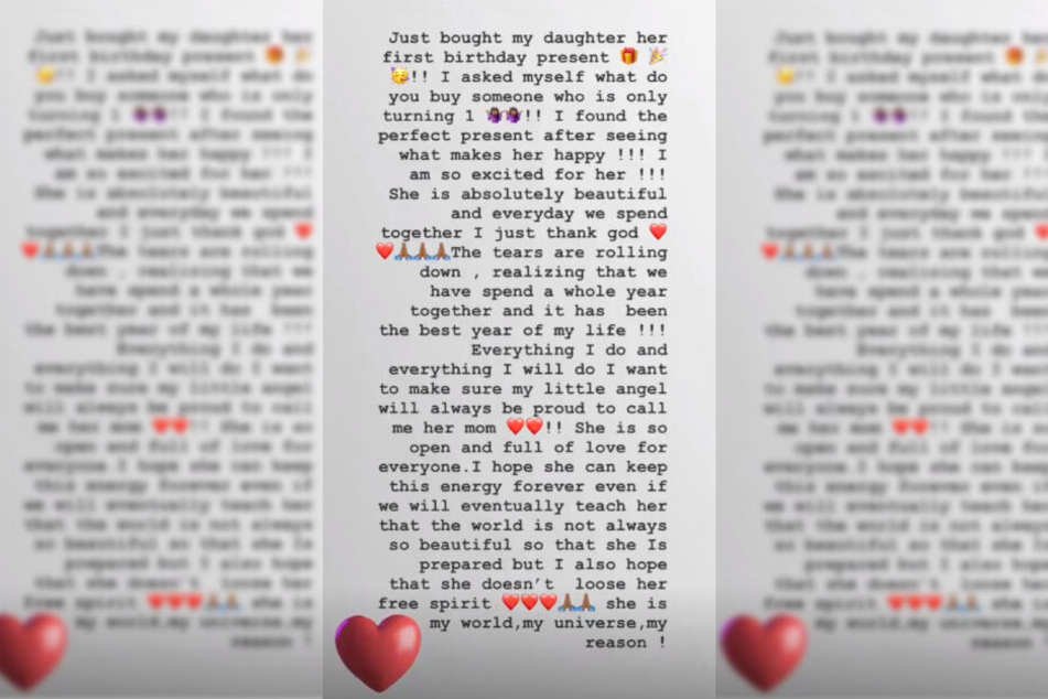 Der Screenshot zeigt den Text, welchen Motsi Mabuse als Instagram-Story veröffentlichte.