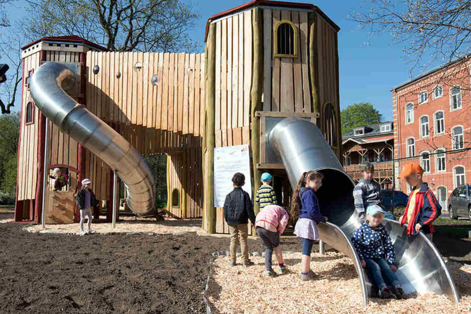 Erst im April dieses Jahres wurde der neue Spielplatz am Schlobigpark eröffnet.