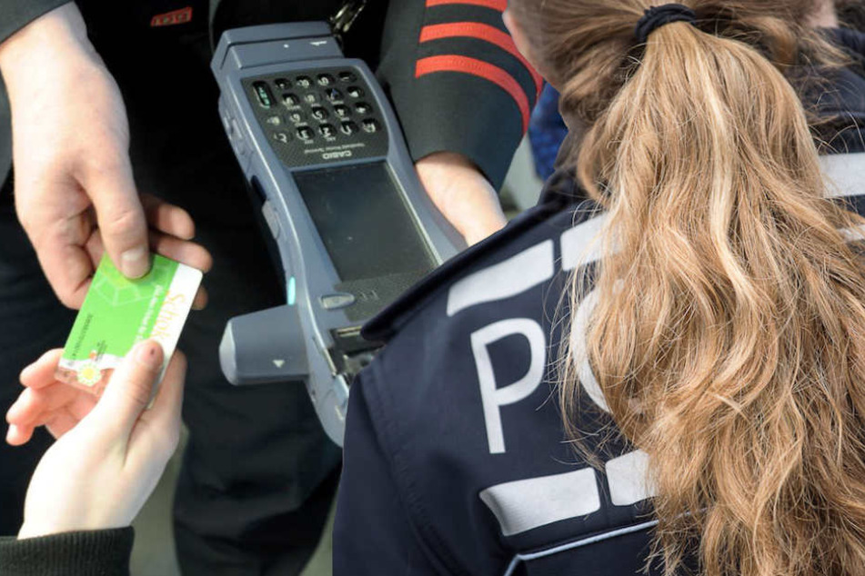 Eine Berliner Polizistin (42) wollte den Kontrolleuren helfen und wurde von der jungen Schwarzfahrerin verletzt. (Bildmontage)