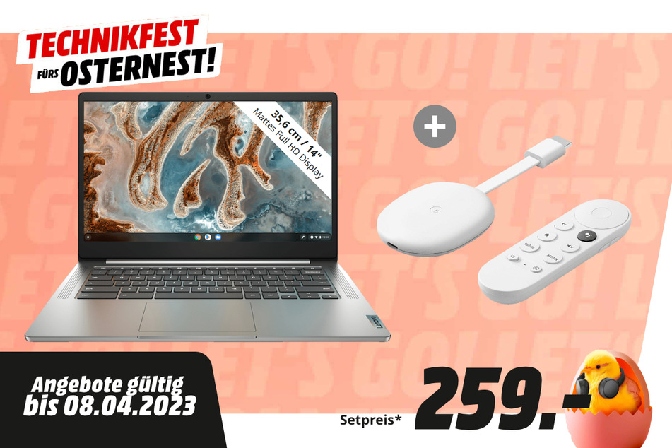 Lenovo-Notebook + Google-Dongle für 259 Euro.