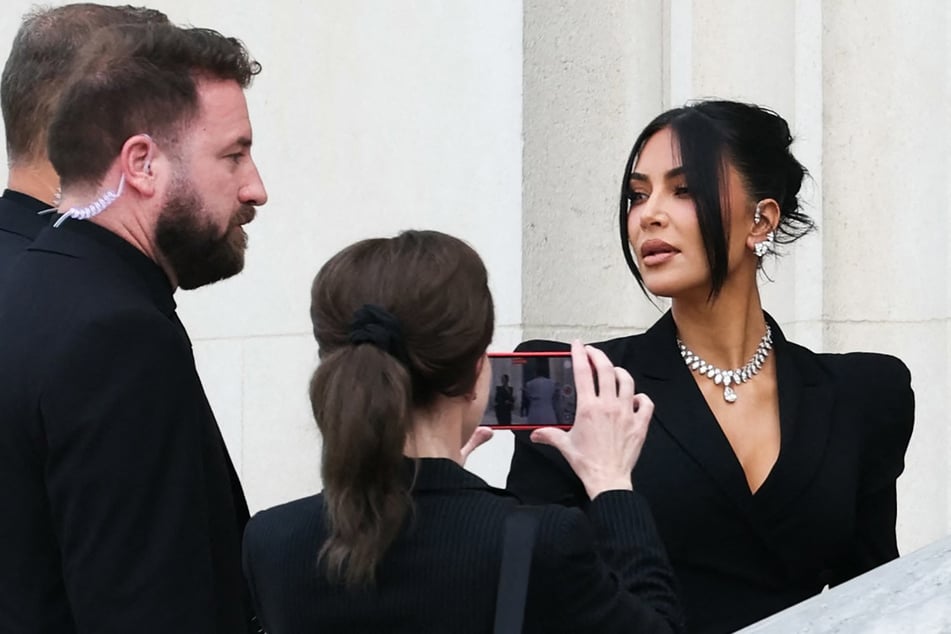 Kim Kardashian arrives at the Assize Court in Paris, France, to testify during a trial over the 2016 robbery of her jewelry at gunpoint.