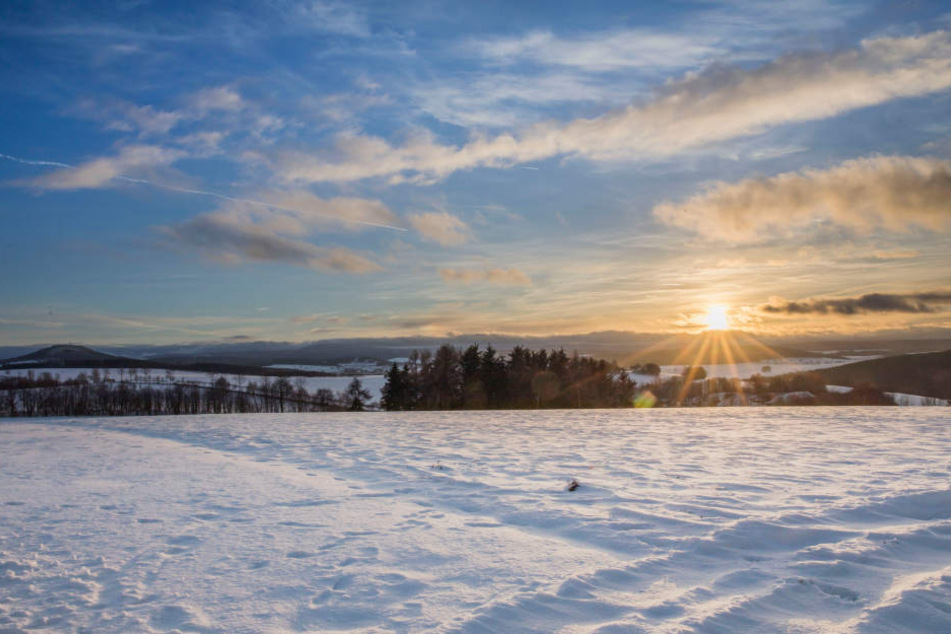 Am Montag kam auch die Sonne heraus und machte das Winterwetter perfekt.