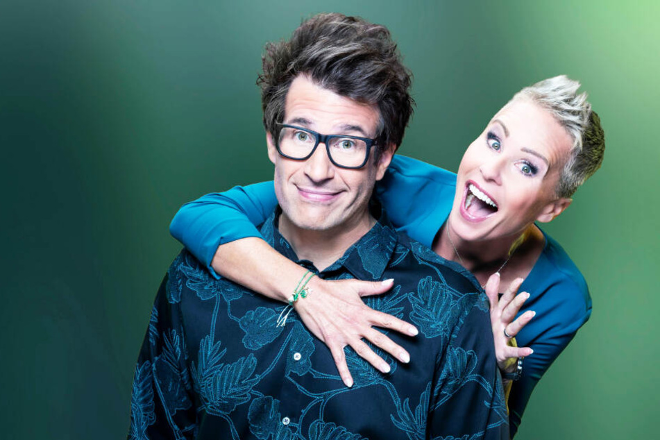 Daniel Hartwich und Sonja Zietlow posieren für "Ich bin ein Star".