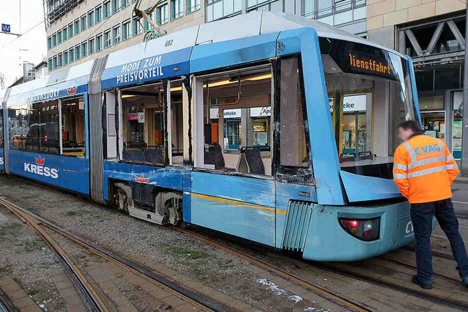 Zwei Bahnen kollidierten am Donnerstagmorgen an der Zenti.