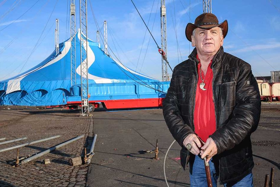Mario Müller Milano (68) freut sich auf die Circus-Premiere im neuen, supermodernen Hauptzelt.