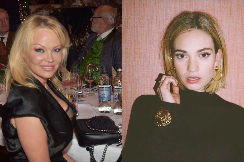 Lily James (r.) will portray Pamela Anderson in an upcoming mini-series about Anderson's marriage to Tommy Lee.