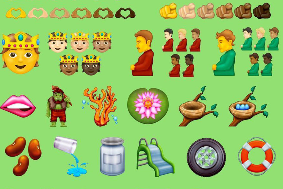 Einige der neuen Emojis.
