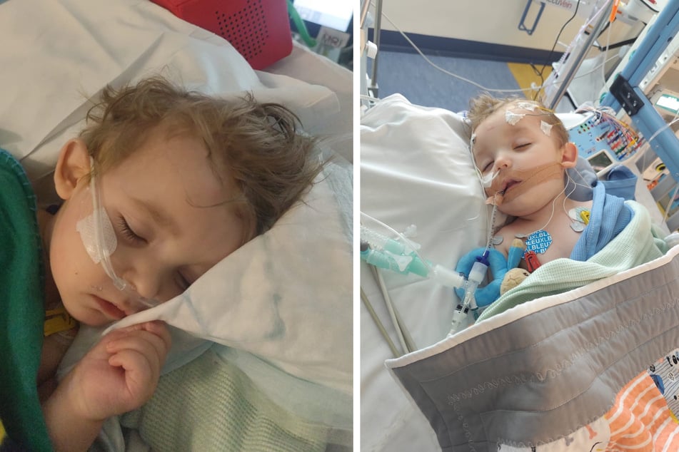 Oli-Jay Morris (2) leidet an einer extrem seltenen Genmutation, die seinen Körper daran hindert, ausreichend Energie zu produzieren.