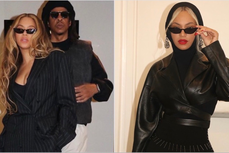 Beyoncé and Jay-Z (l) were spotted in the Big Apple with their family for the holidays.