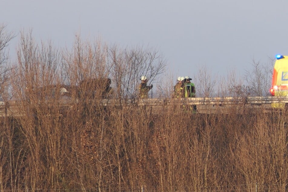 Wegen eines Unfalls musste die A14 bei Grimma voll gesperrt werden.