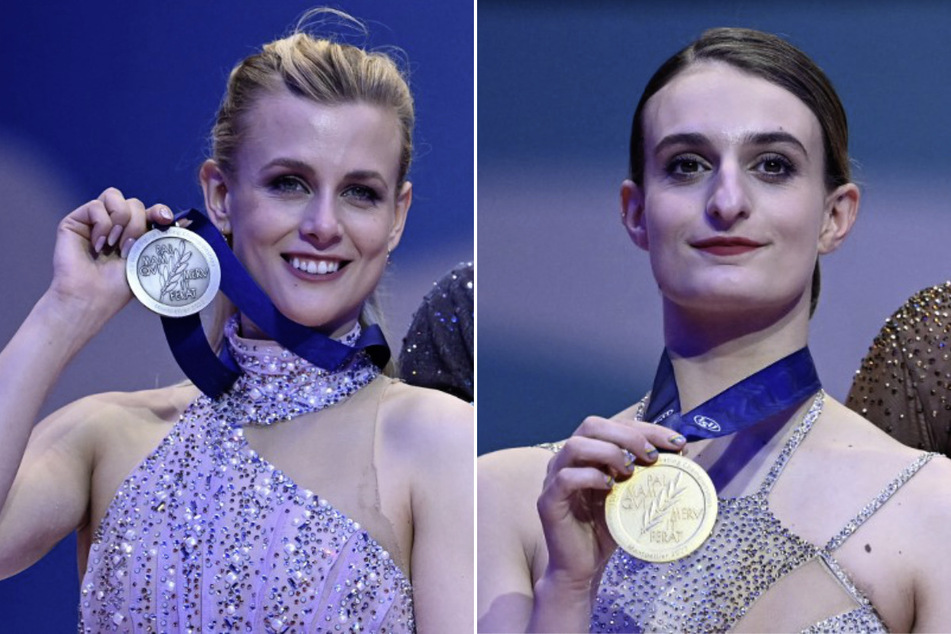 Olympic ice dancers Madison Hubbell (l.) and Gabriella Papadakis are set to skate together in a barrier-breaking performance.