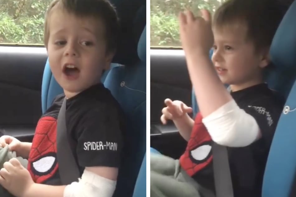 Billy rockte zum Queen-Song "Bohemian Rhapsody" in seinem Kindersitz.