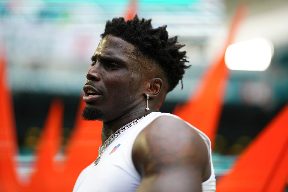 US NFL professional Tyreek Hill (30) has become a victim of police violence.