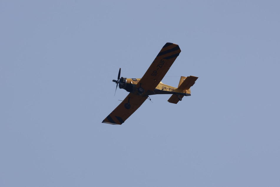 Beim neuerlichen Waldbrand im Harz sind wiederholt Löschflugzeuge zum Einsatz gekommen.